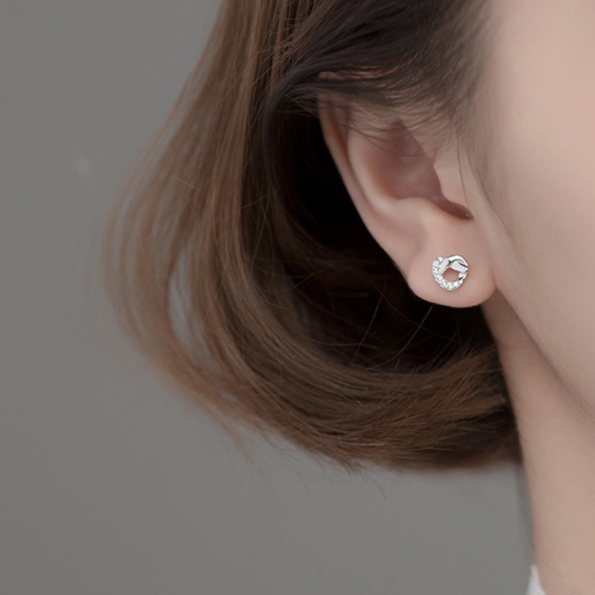 Sterling Silver Knot Studs