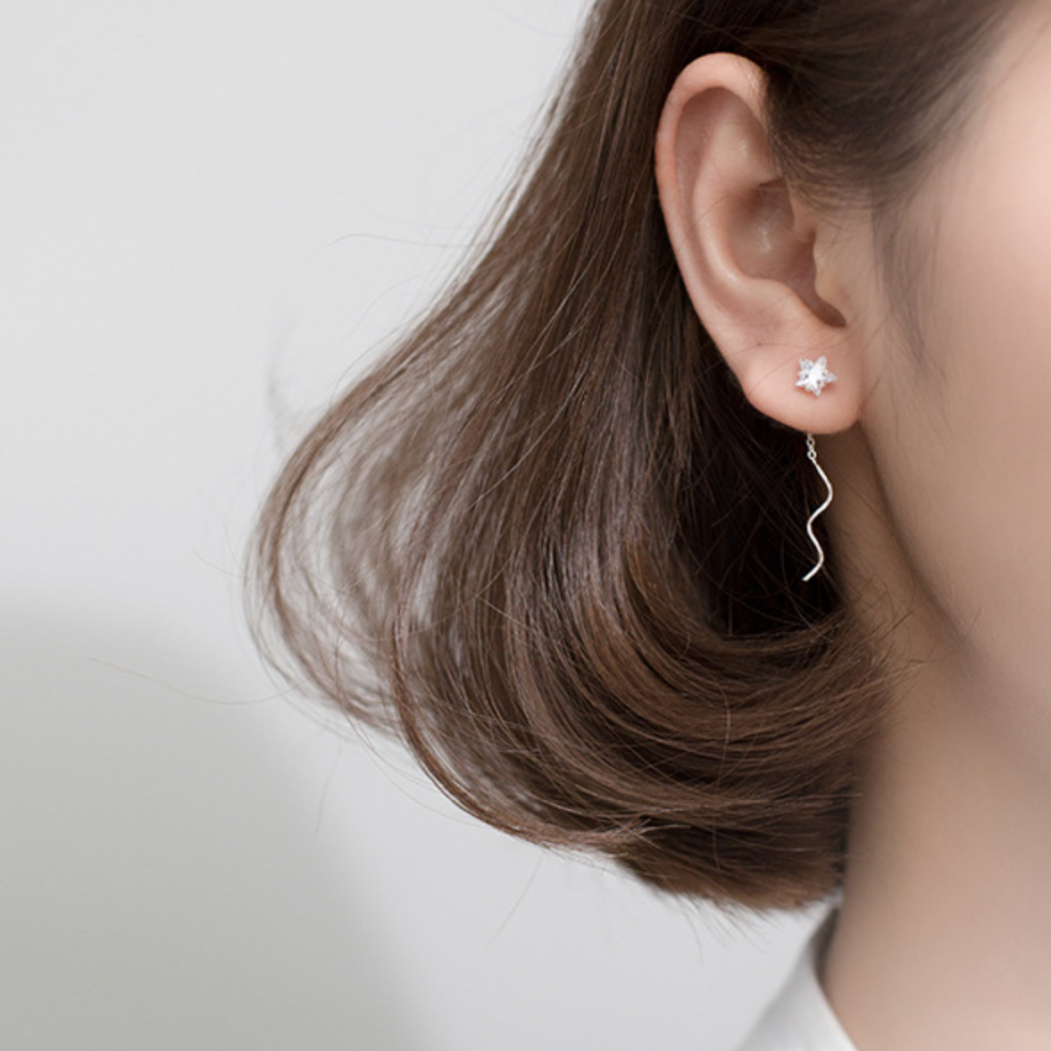 Star Spiral Threader Earrings