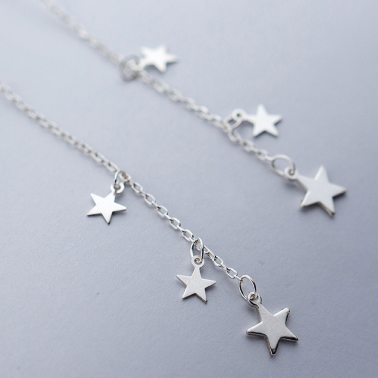 Star Chain Threader Earrings