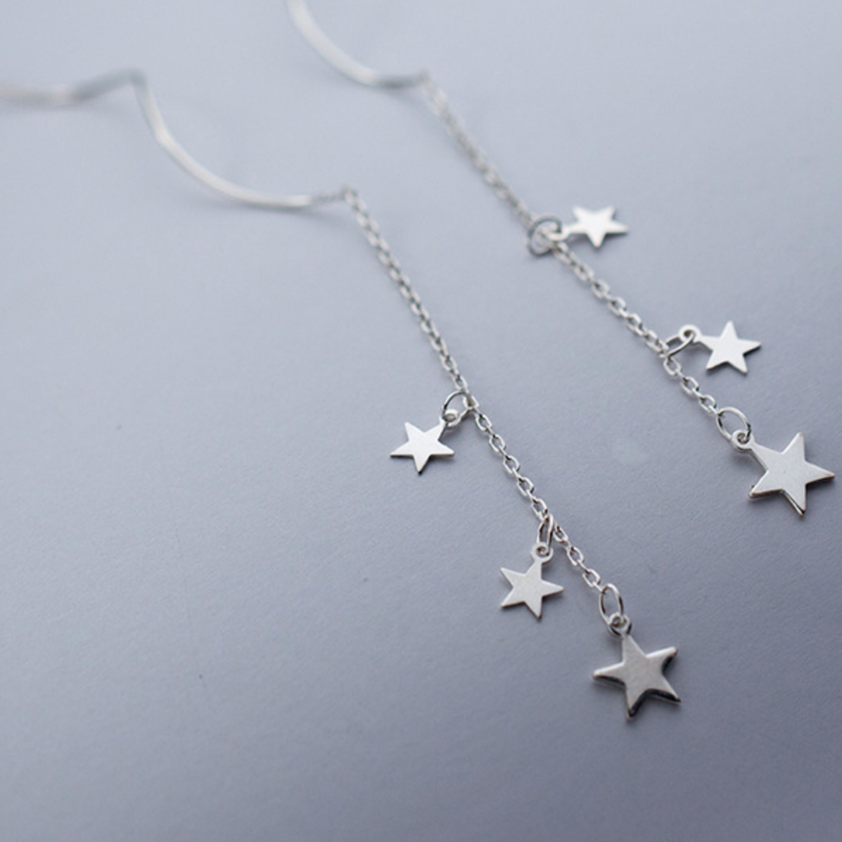 Star Chain Threader Earrings