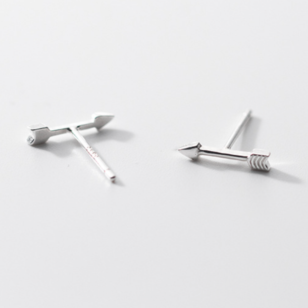 Tiny Arrow Stud Earrings