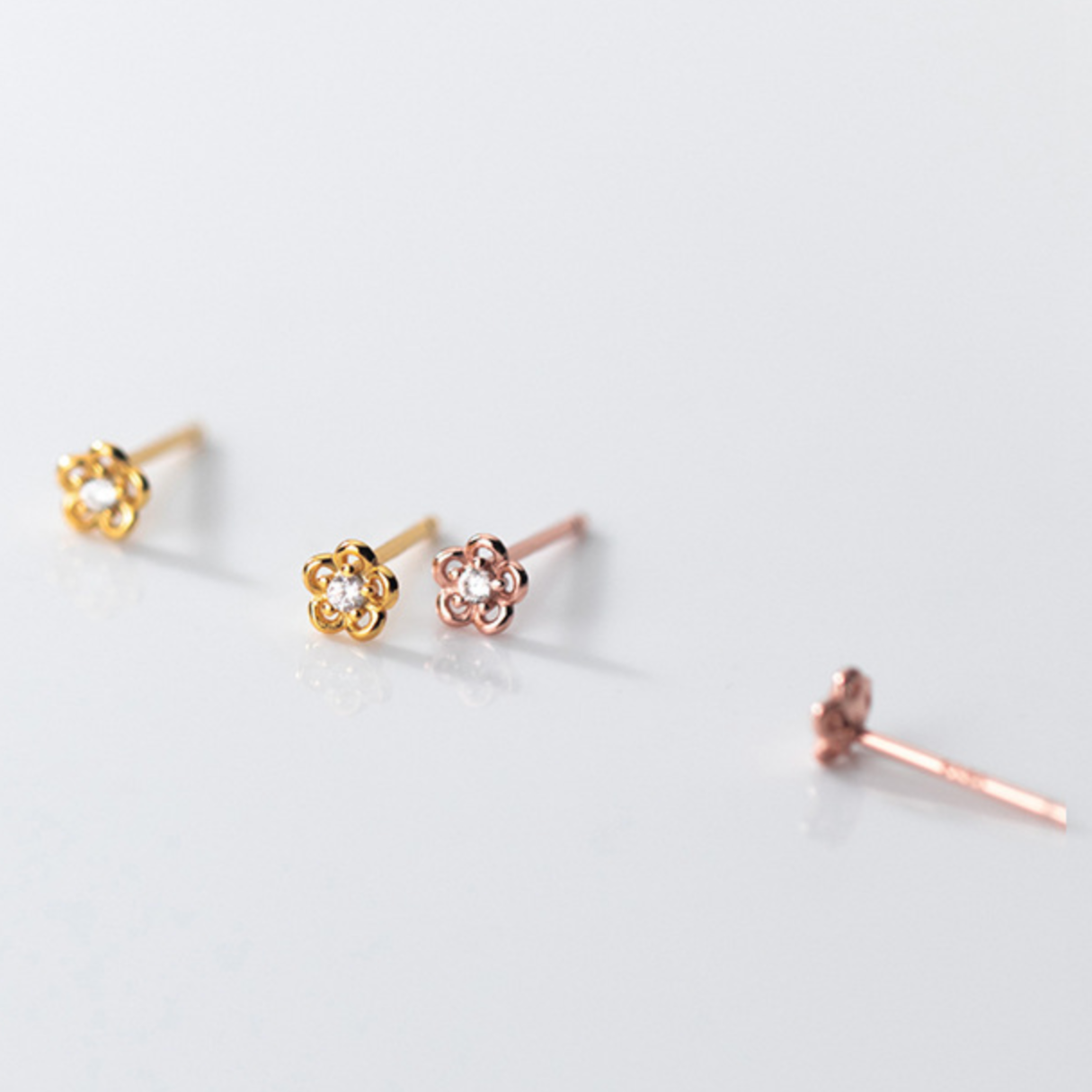 Tiny Flower Stud Earrings