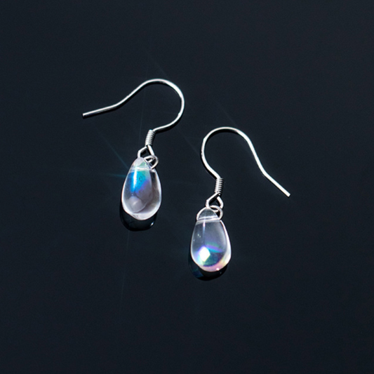 Faux Crystal Drop Earrings