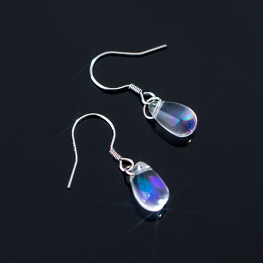 Faux Crystal Drop Earrings