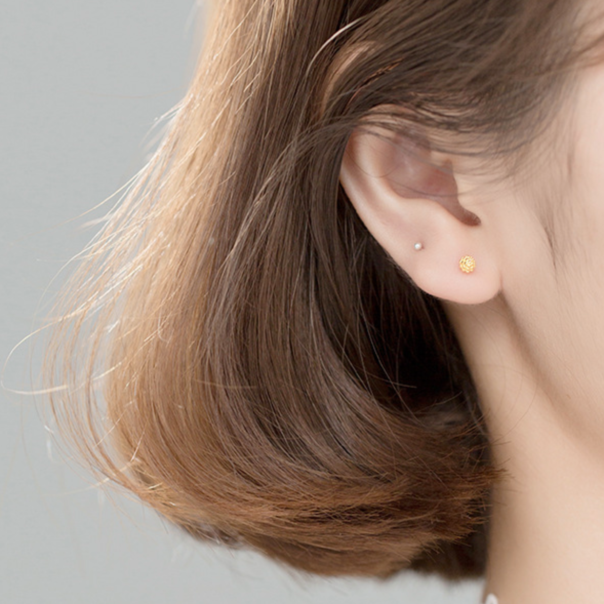 Minimalist Bubble Texture Stud Earrings