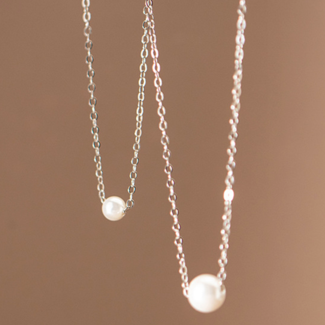 Pearl Bead Pendant Necklace