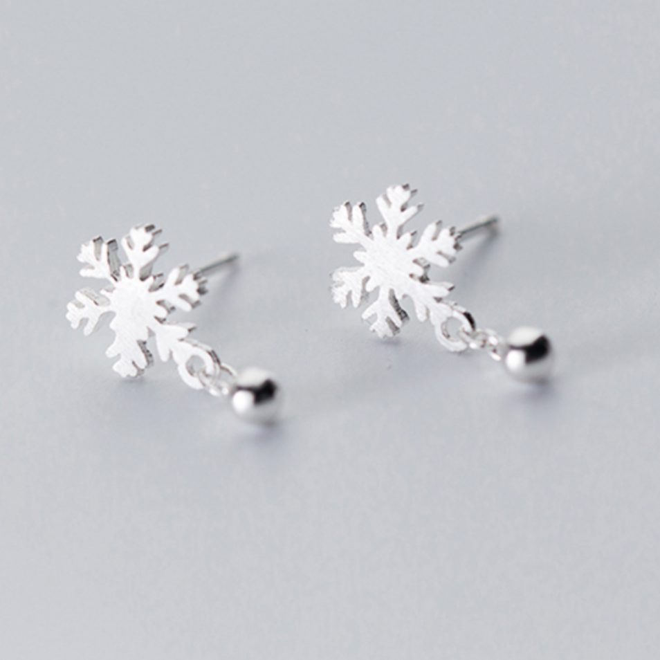 Snowflake Drop Earrings