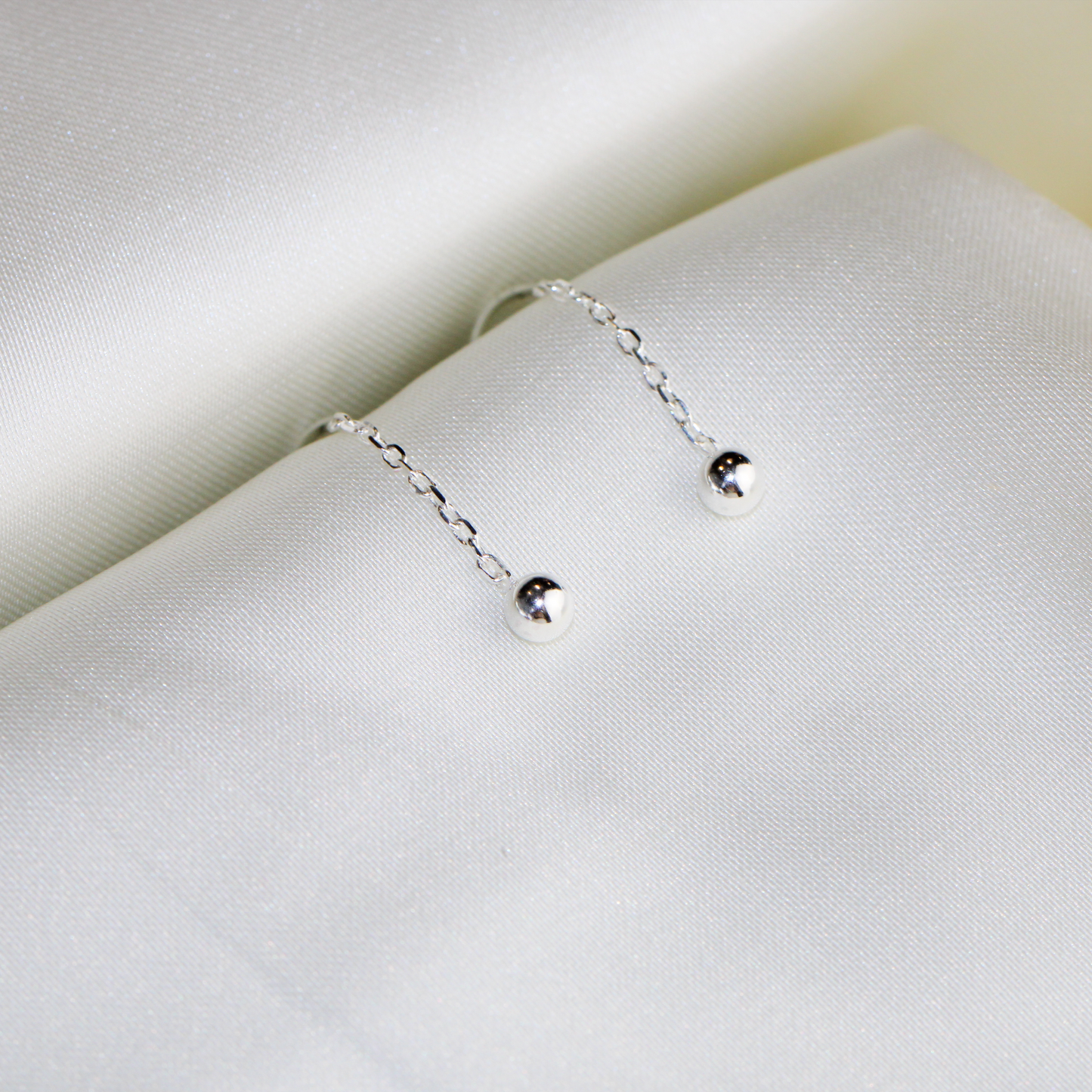 Ball and Spiral Threader Earrings