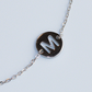 M Initial Anklet