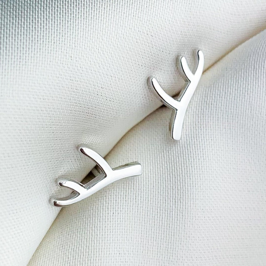Minimalist Branch Stud Earrings