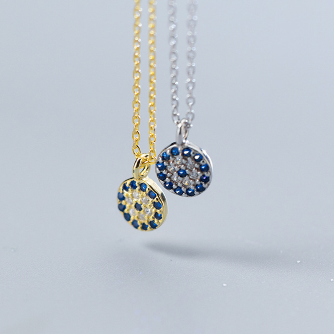 Crystal Evil Eye Pendant Necklace