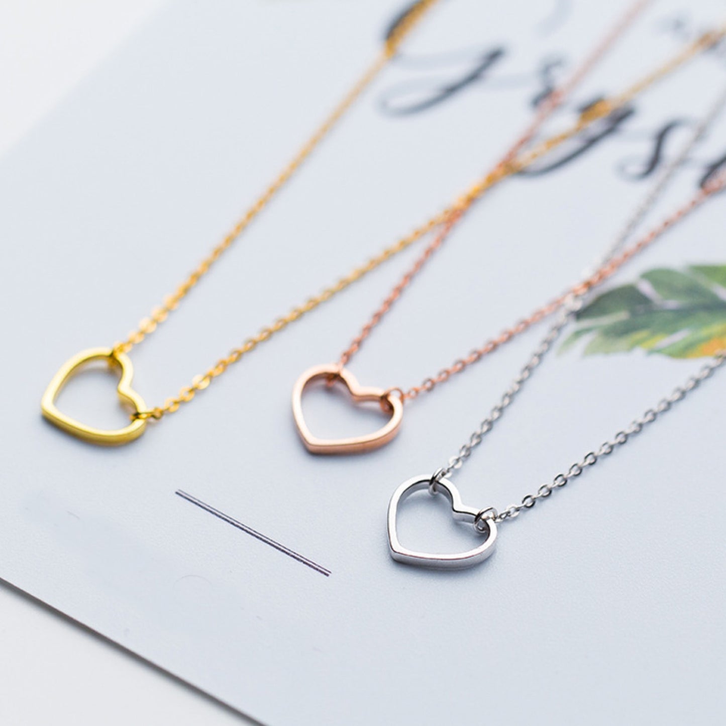 Simple Heart Pendant Necklace