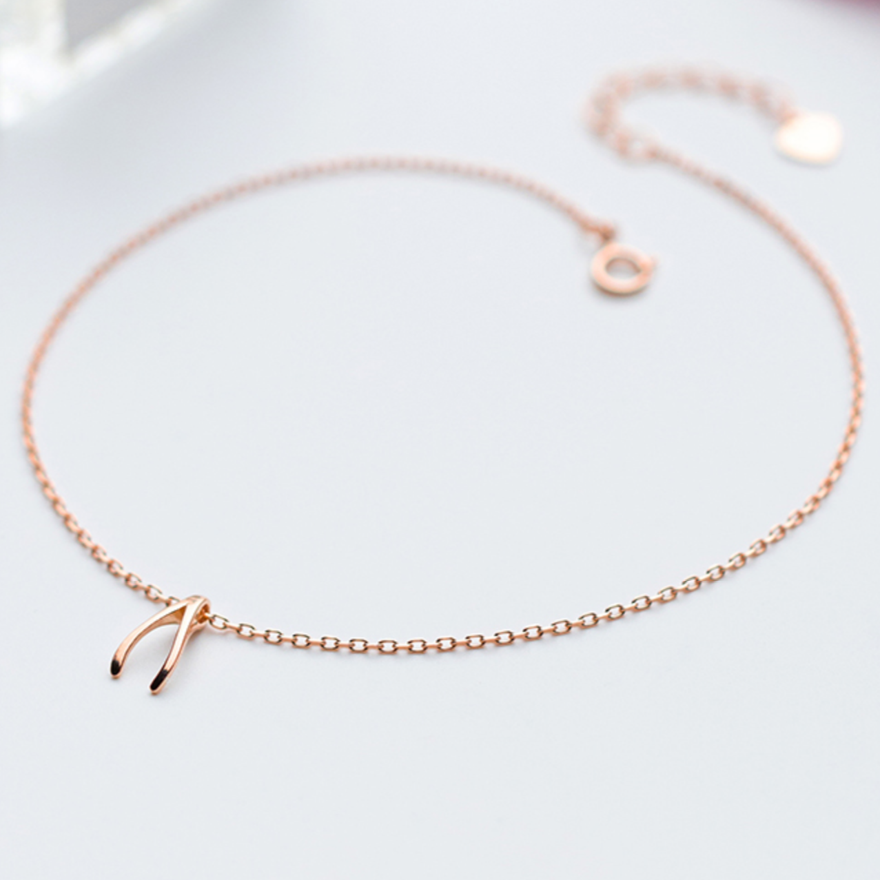 Wishbone Charm Bracelet