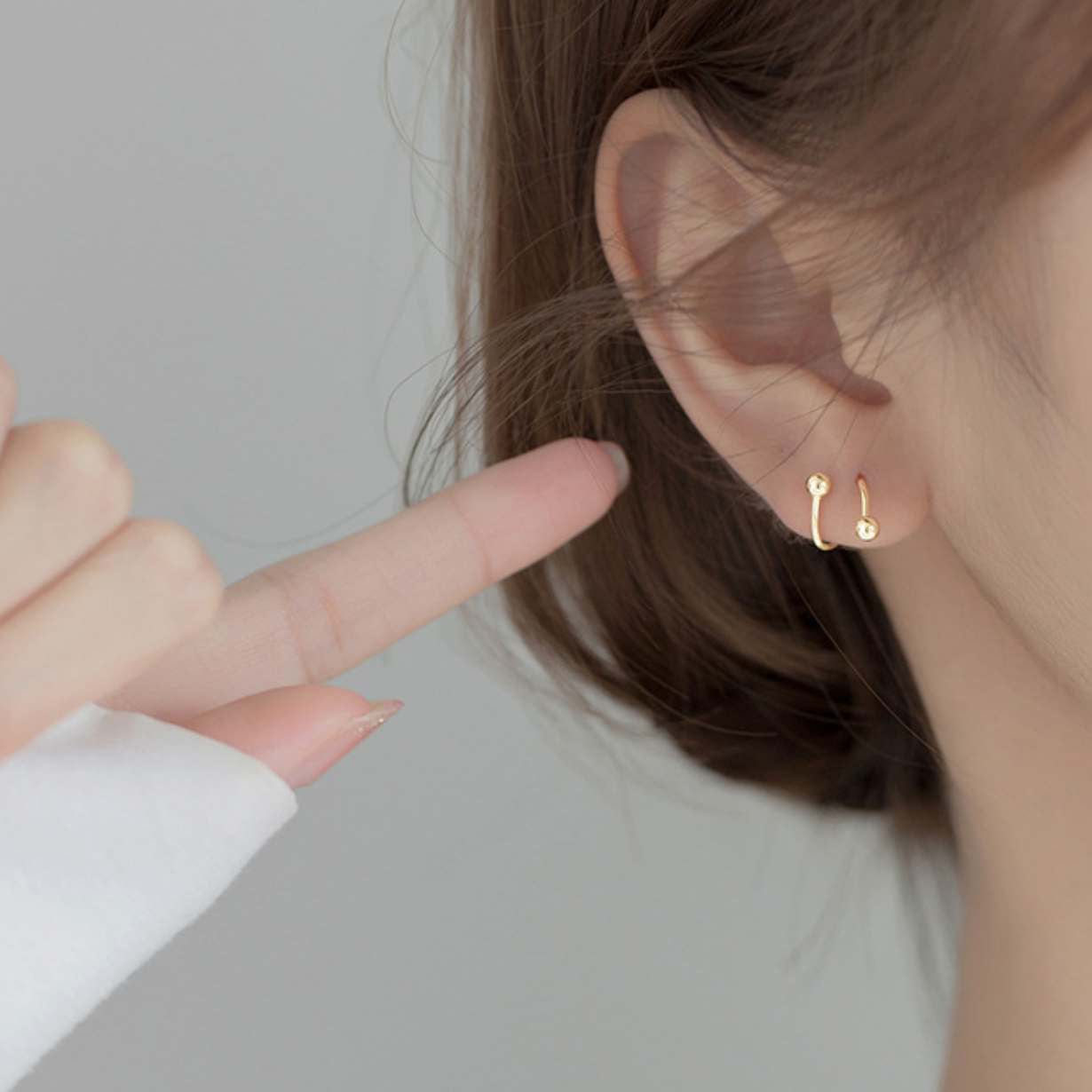 Spiral Hoop Screw Back Earrings