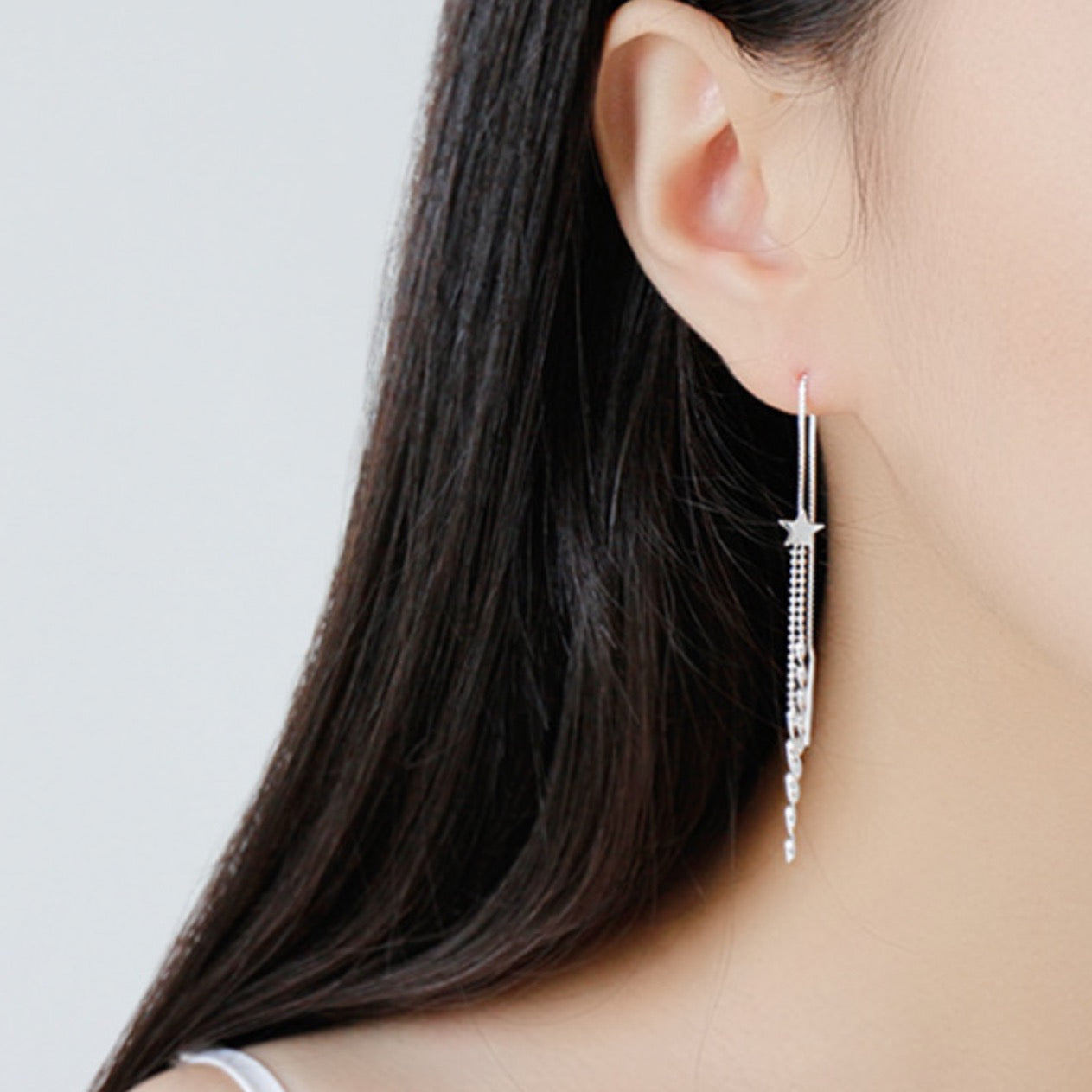 Star Threader Earrings