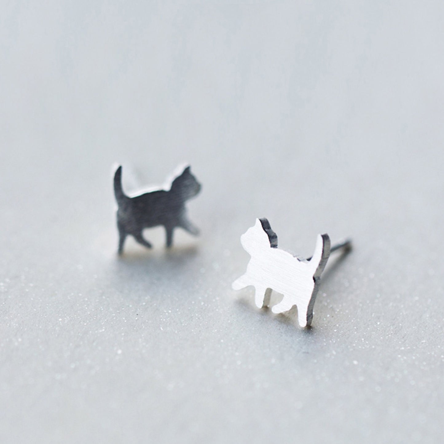 Minimalist Cat Stud Earrings