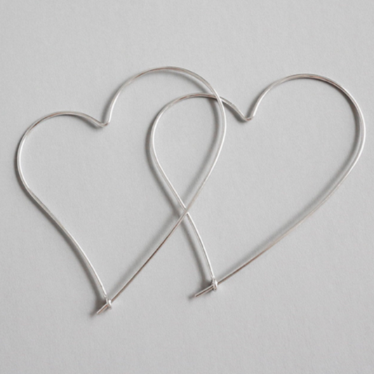 Heart Shape Hoop Earrings