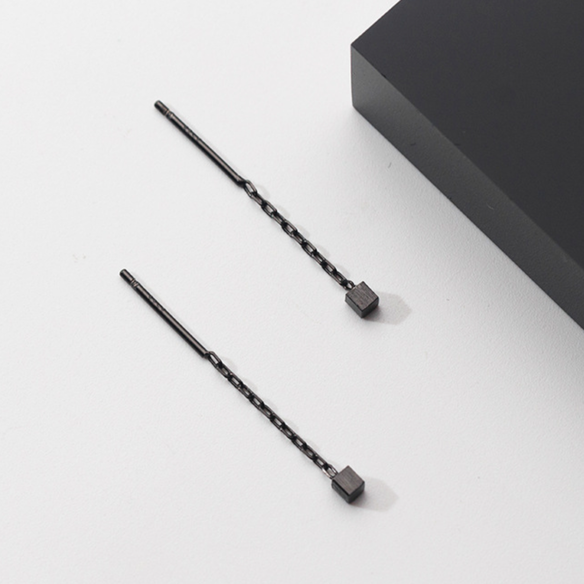 Cube Threader Earrings