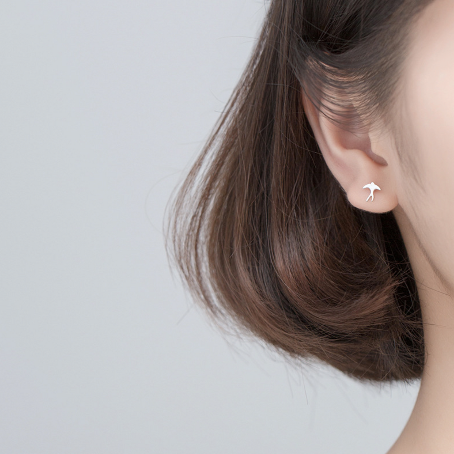Asymmetrical Bird Ear Climber Earrings