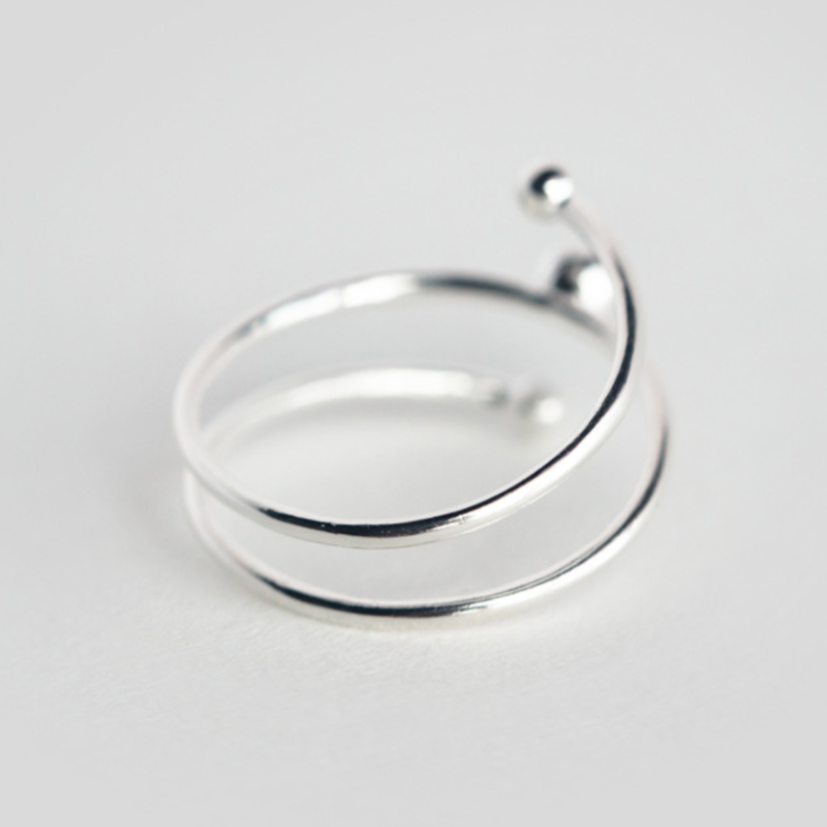 Triple Band Effect Spiral Ring