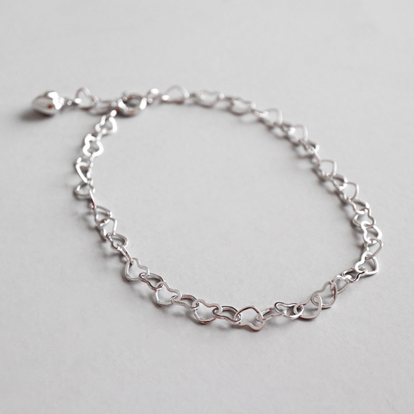 Heart Link Chain Bracelet