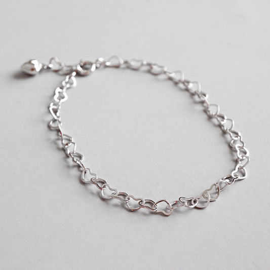 Heart Link Chain Bracelet