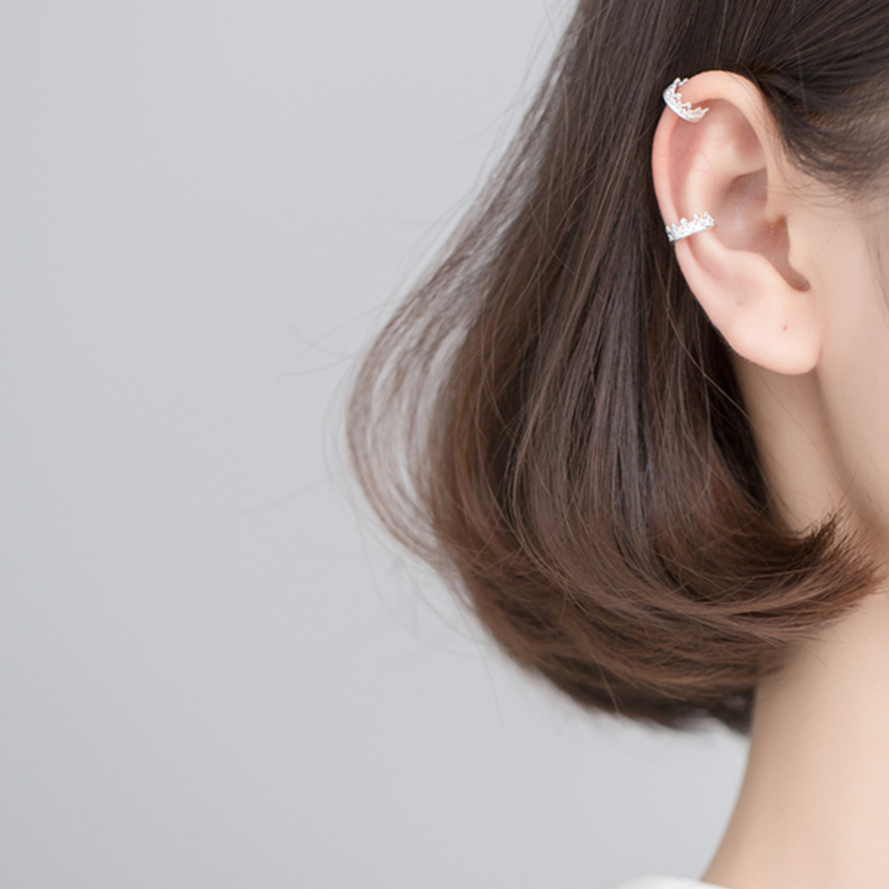 Tiny Crown Ear Cuff
