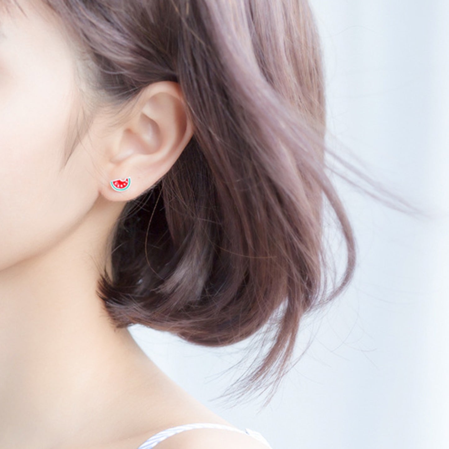 Tiny Watermelon Stud Earrings