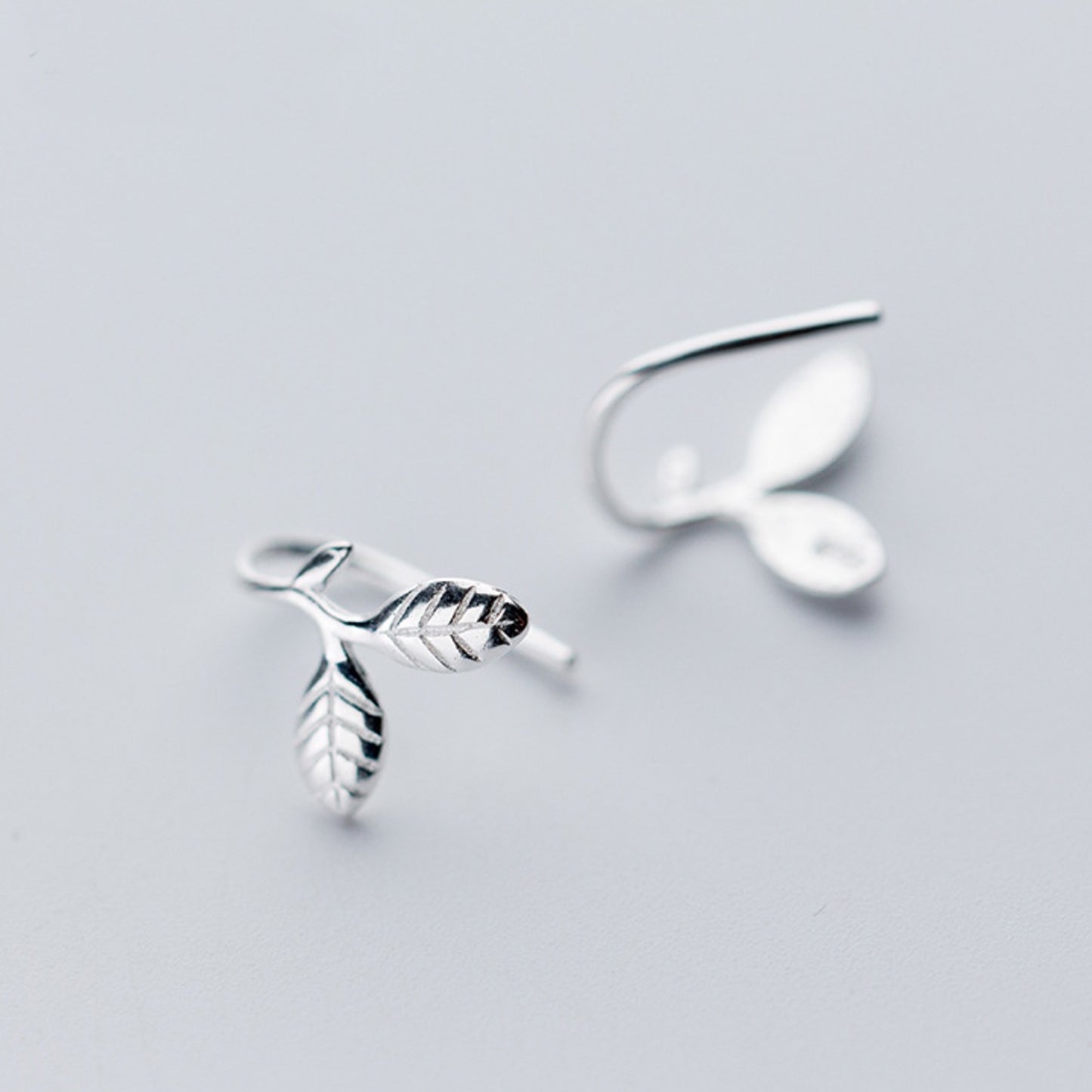 Leaves Open Hoop Earrings