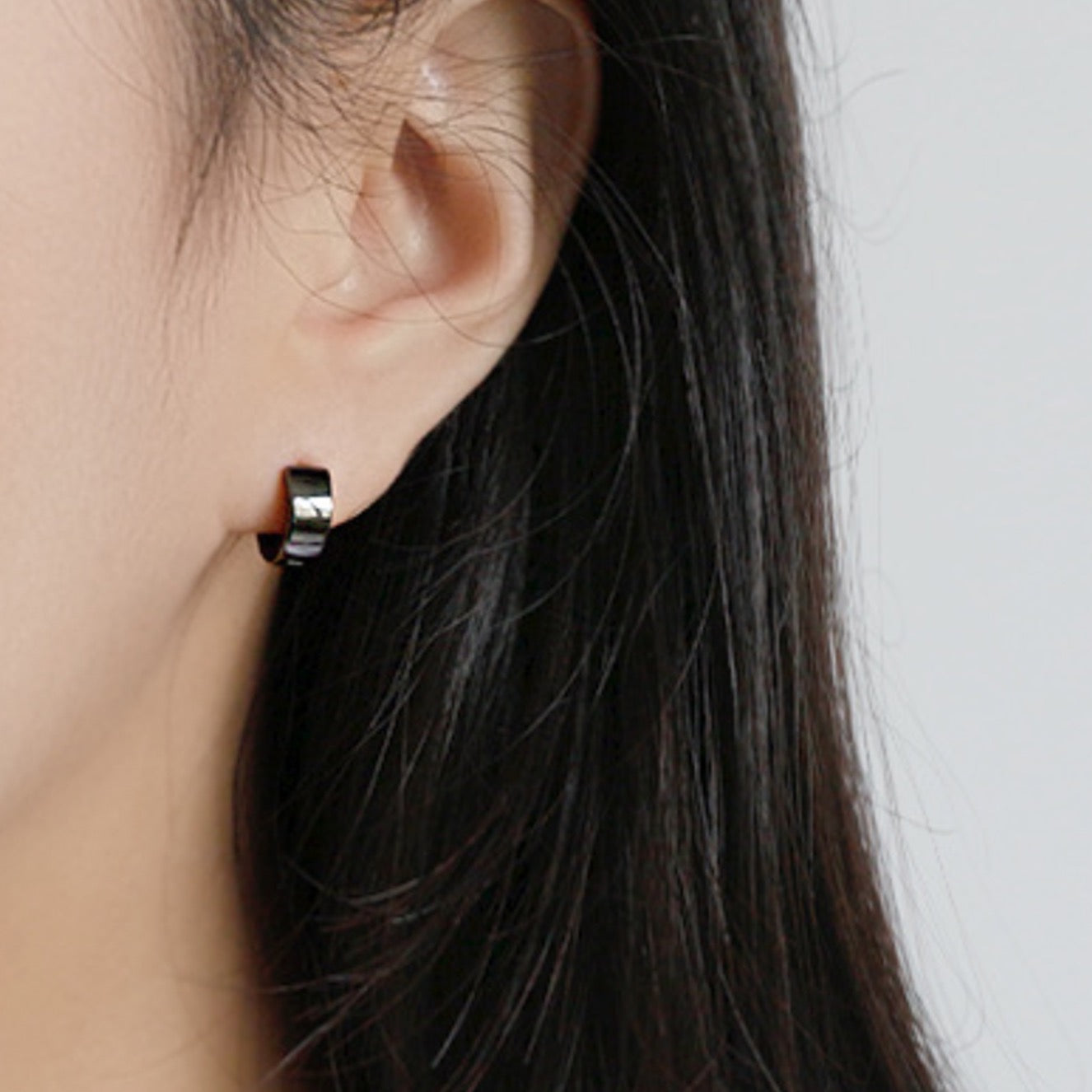 Small Chunky Hoop Earrings