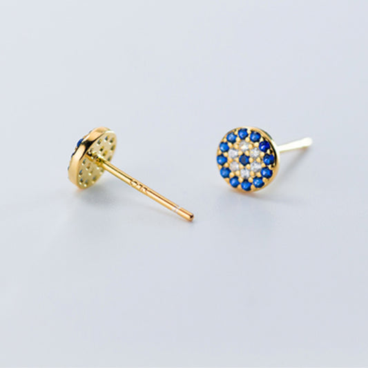 Crystal Evil Eye Stud Earrings