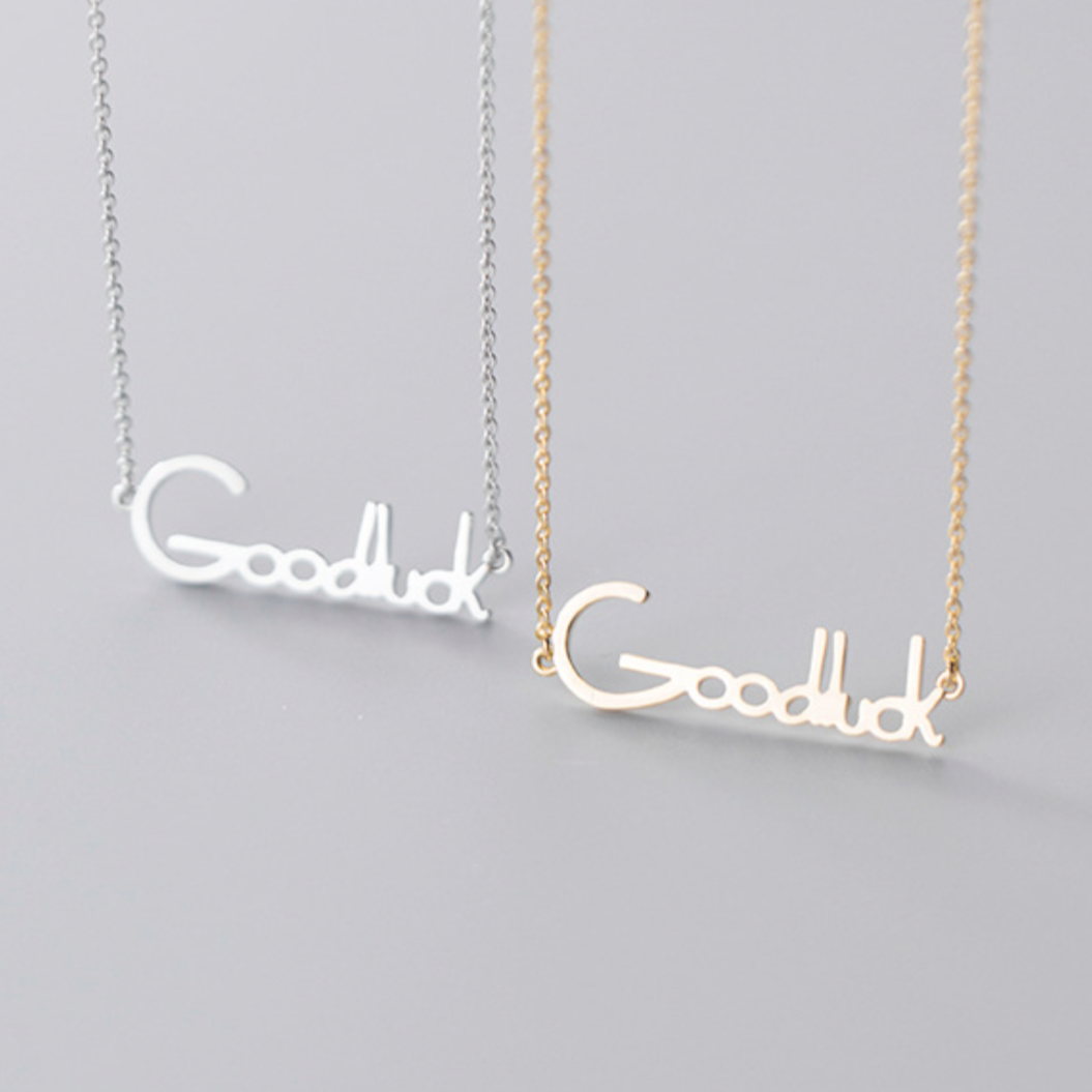'Good Luck' Pendant Necklace