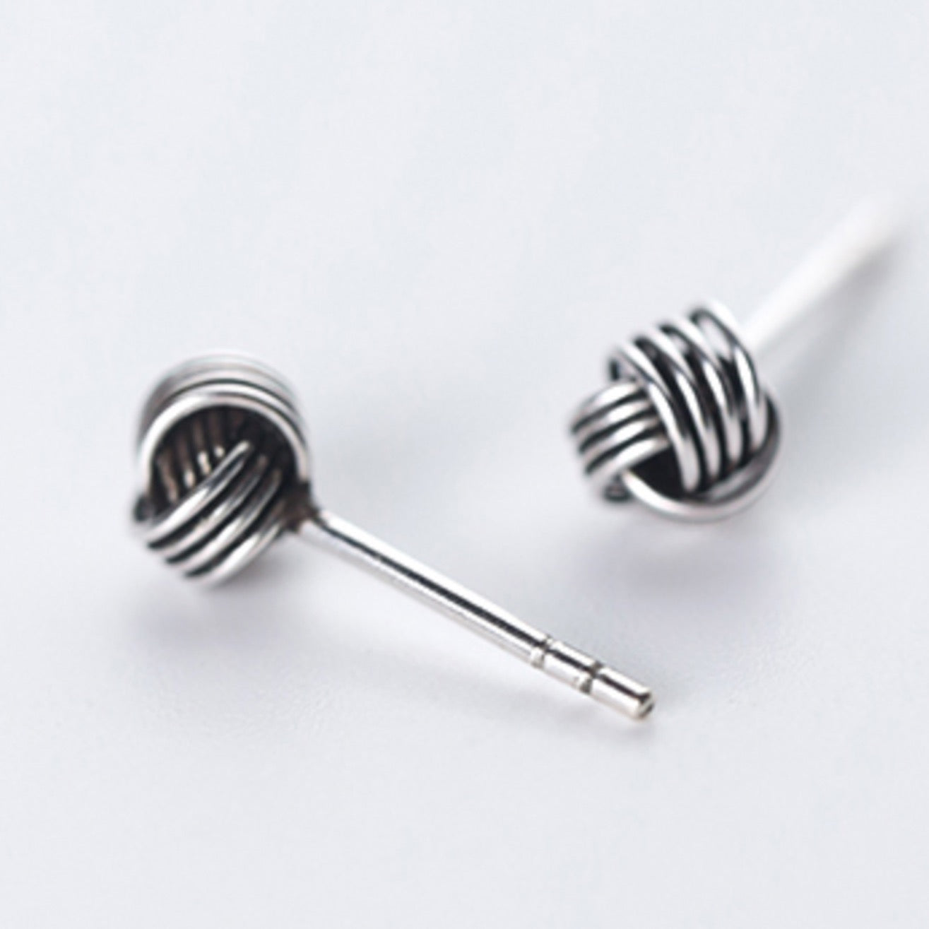 Tiny Knot Stud Earrings