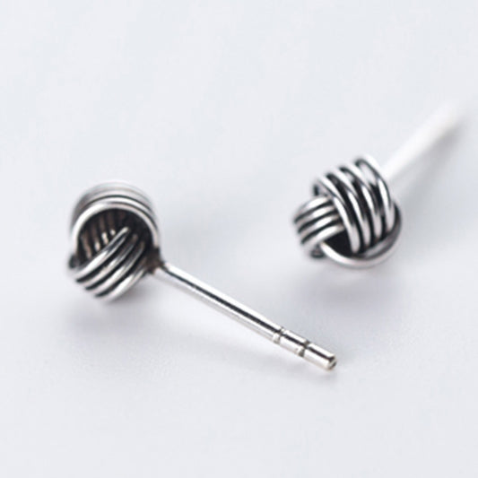 Tiny Knot Stud Earrings