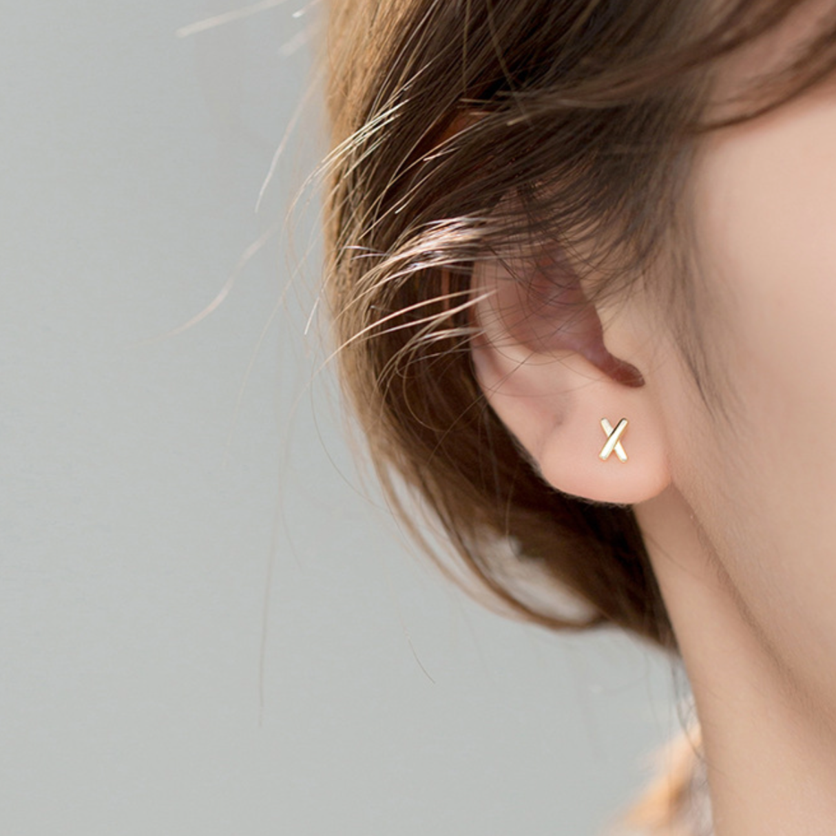 Minimalist Cross Stud Earrings