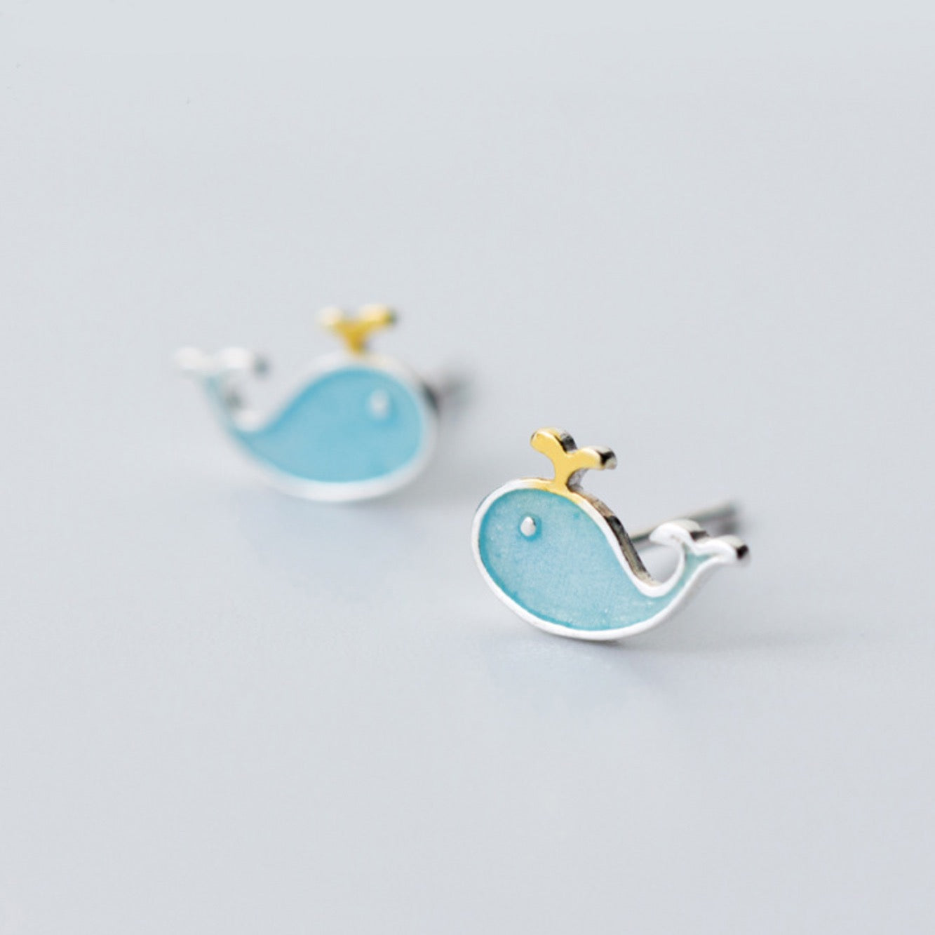 Cute Whale Stud Earrings