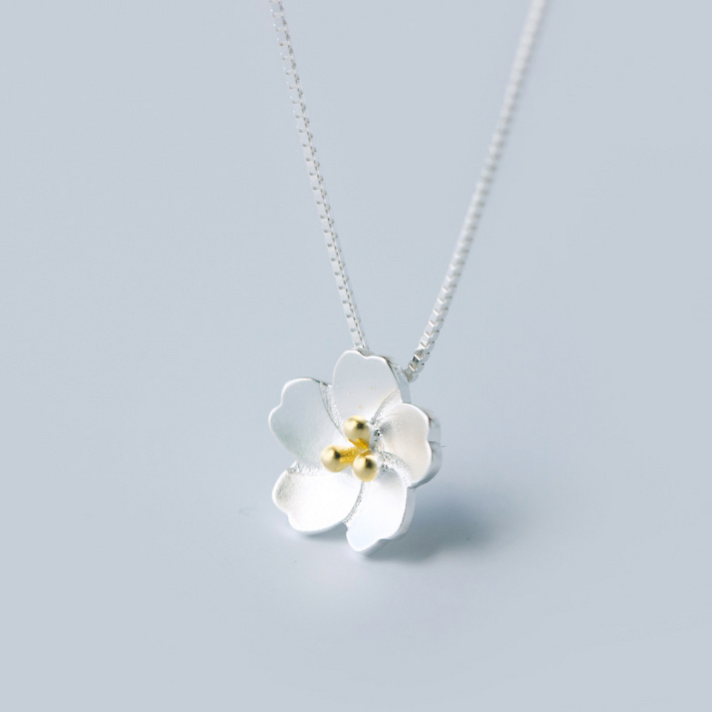 Sakura Flower Pendant Necklace