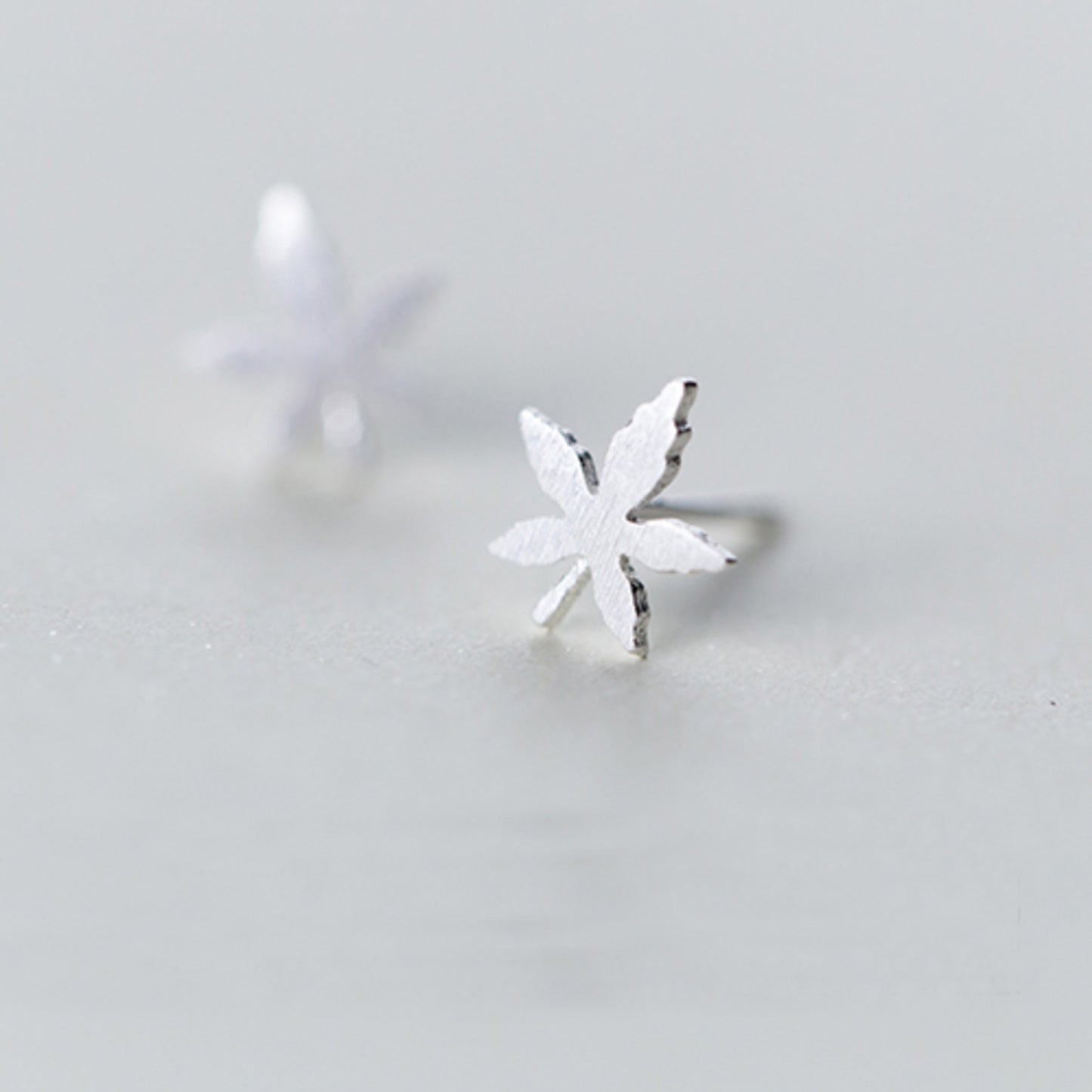 Maple Leaf Stud Earrings
