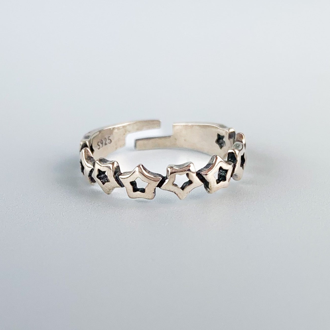 Star Linked Adjustable Ring