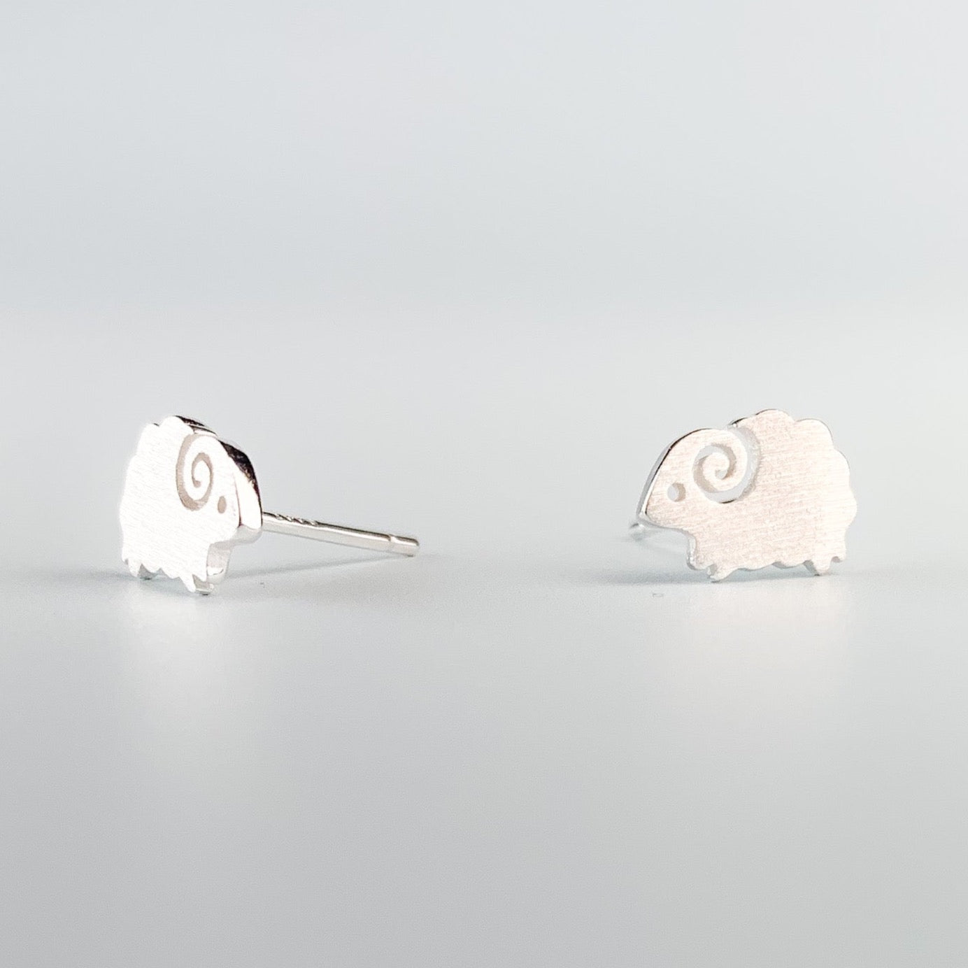 Minimalist Sheep Stud Earrings
