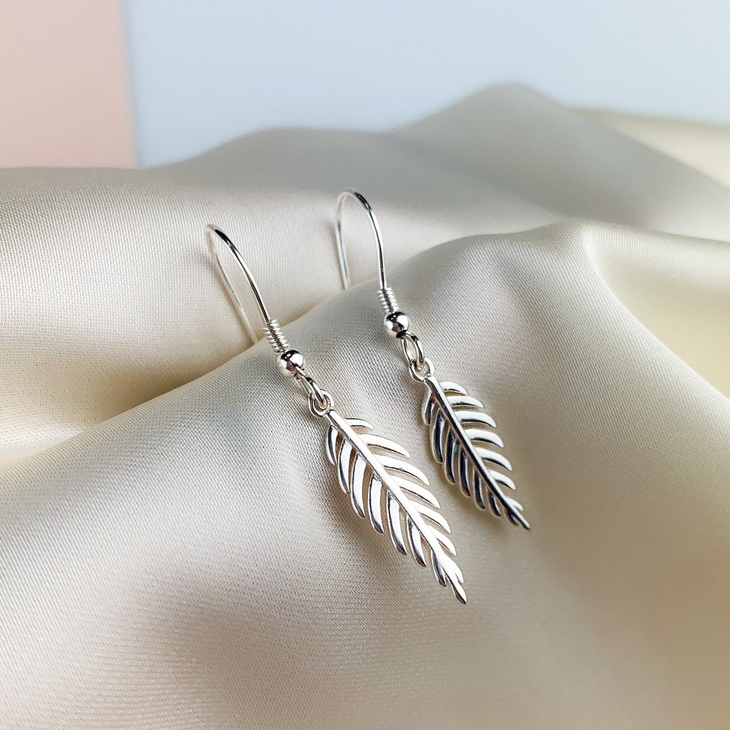 Simple Leaf Dangle Earrings