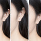 Crystal Teardrop Stud Earrings