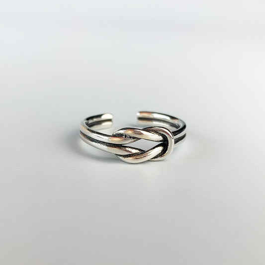 Adjustable Square Knot Ring