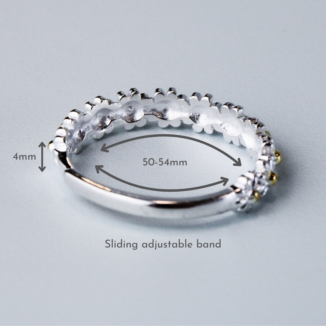 Daisy Chain Adjustable Ring