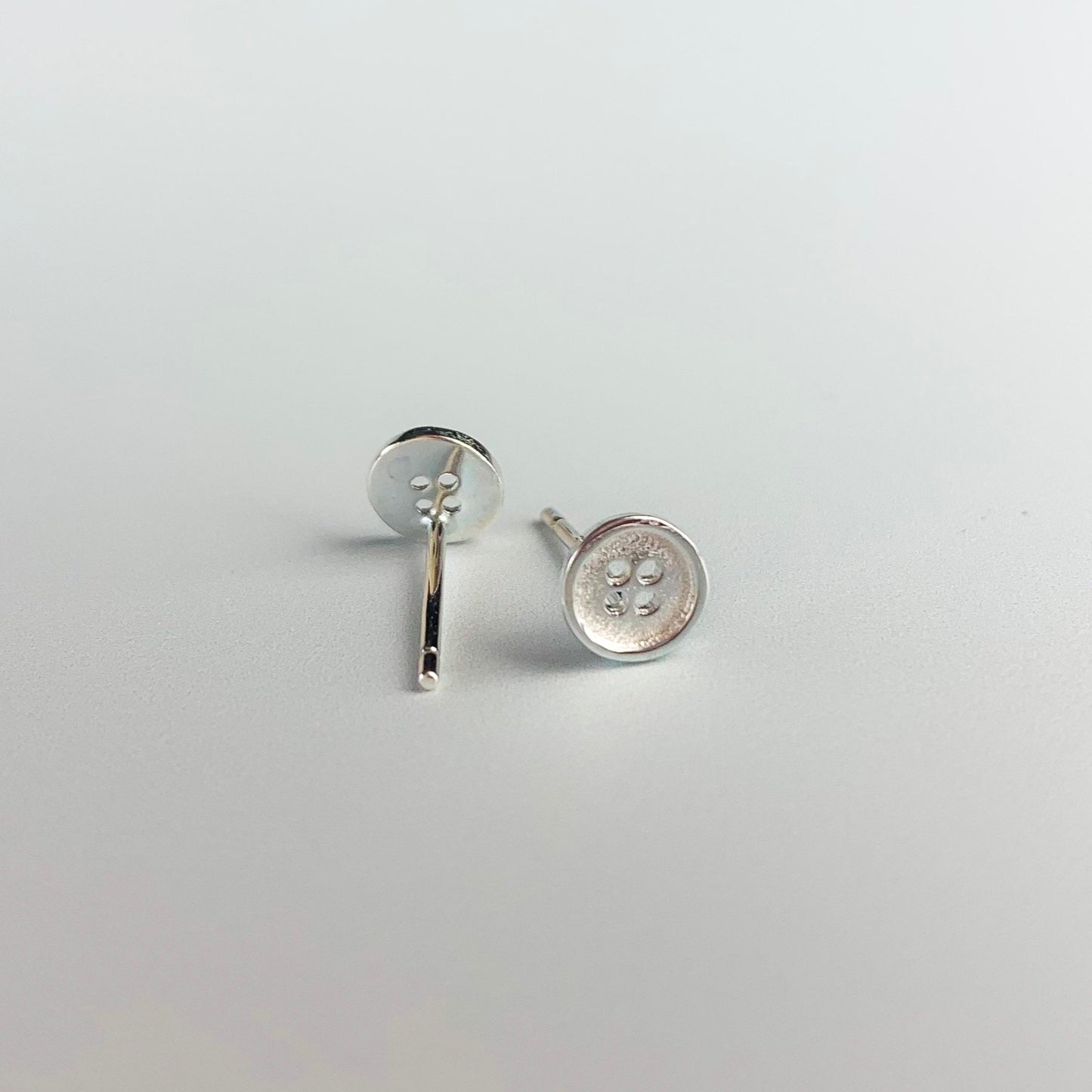 Tiny Button Stud Earrings