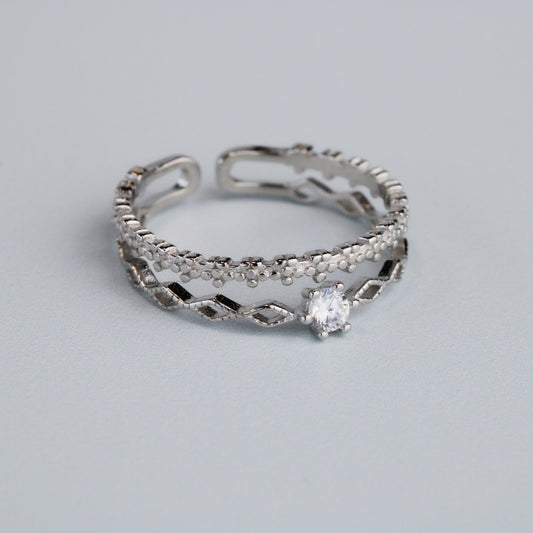 Double Band Ornate Ring