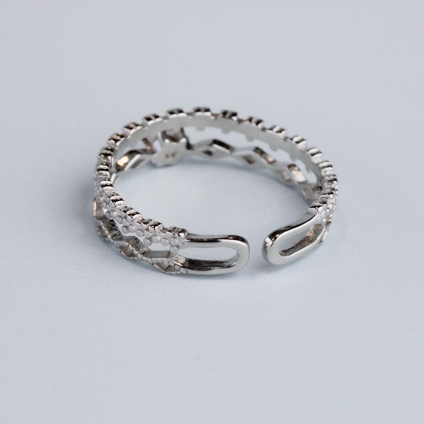 Double Band Ornate Ring