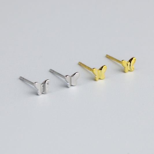 Tiny Butterfly Stud Earrings