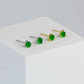 Green Crystal Stud Earrings