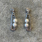 Pearl Safety Pin Earrings